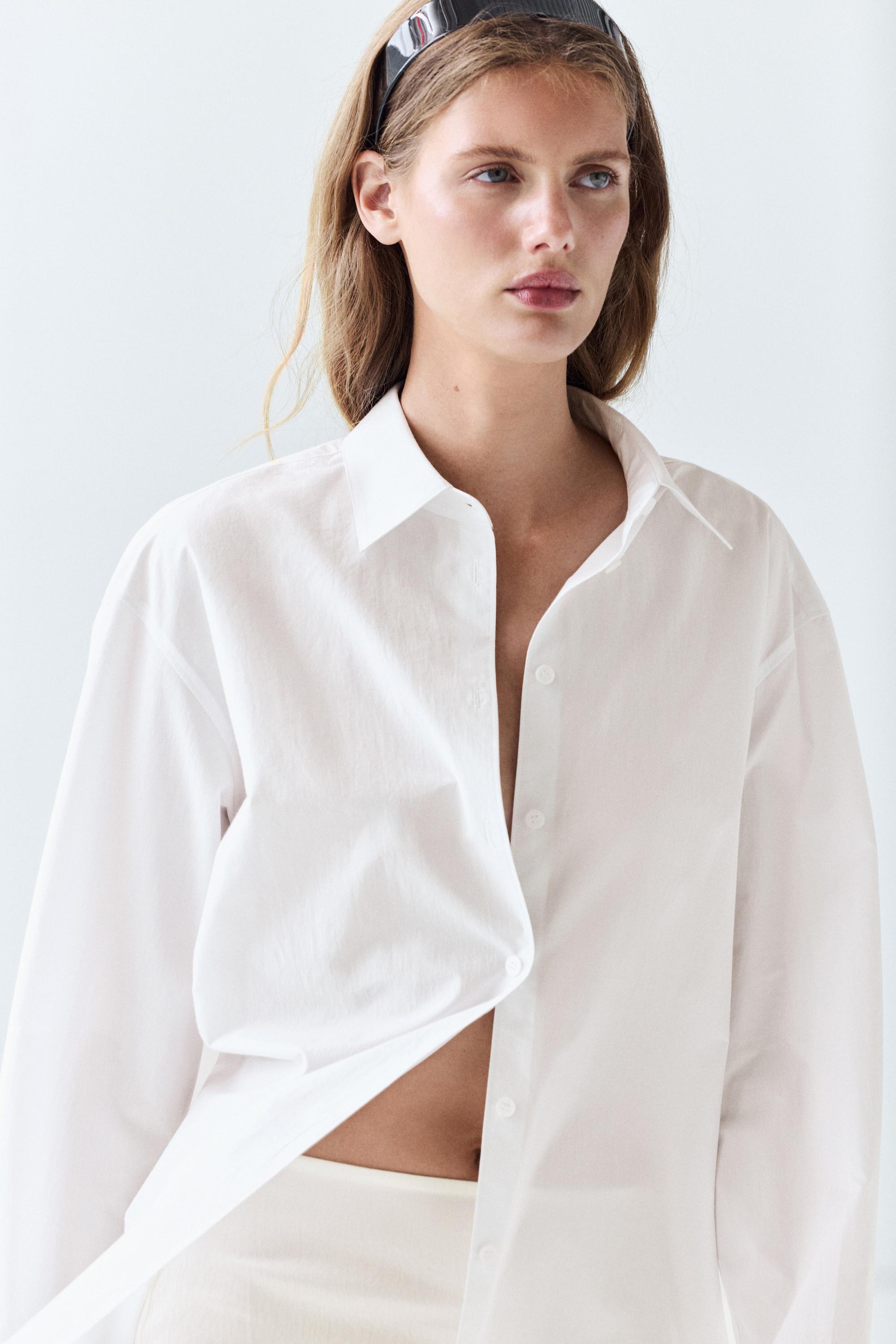 Chemise en popeline 100 % coton